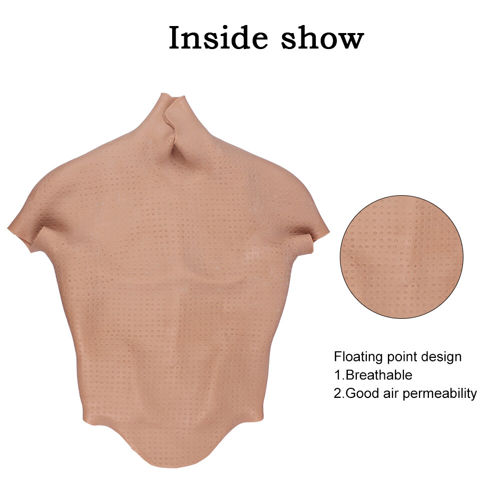 Realistic Silicone Muscle Chest Suit Male Chest Abdominal Muscle Simulation Suit