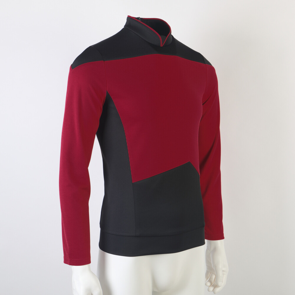 For The Next Generation Picard Red Uniforms TNG Riker Data Gold Blue Top Costume