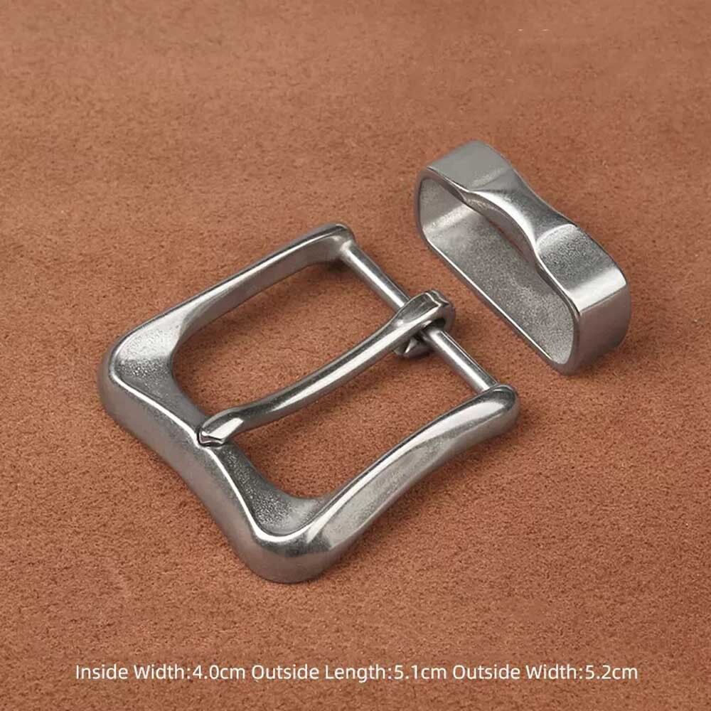 Heavy Duty Pin Belt Buckle Stainless Steel Buckles For 1.5″ Belt With Belt Loop