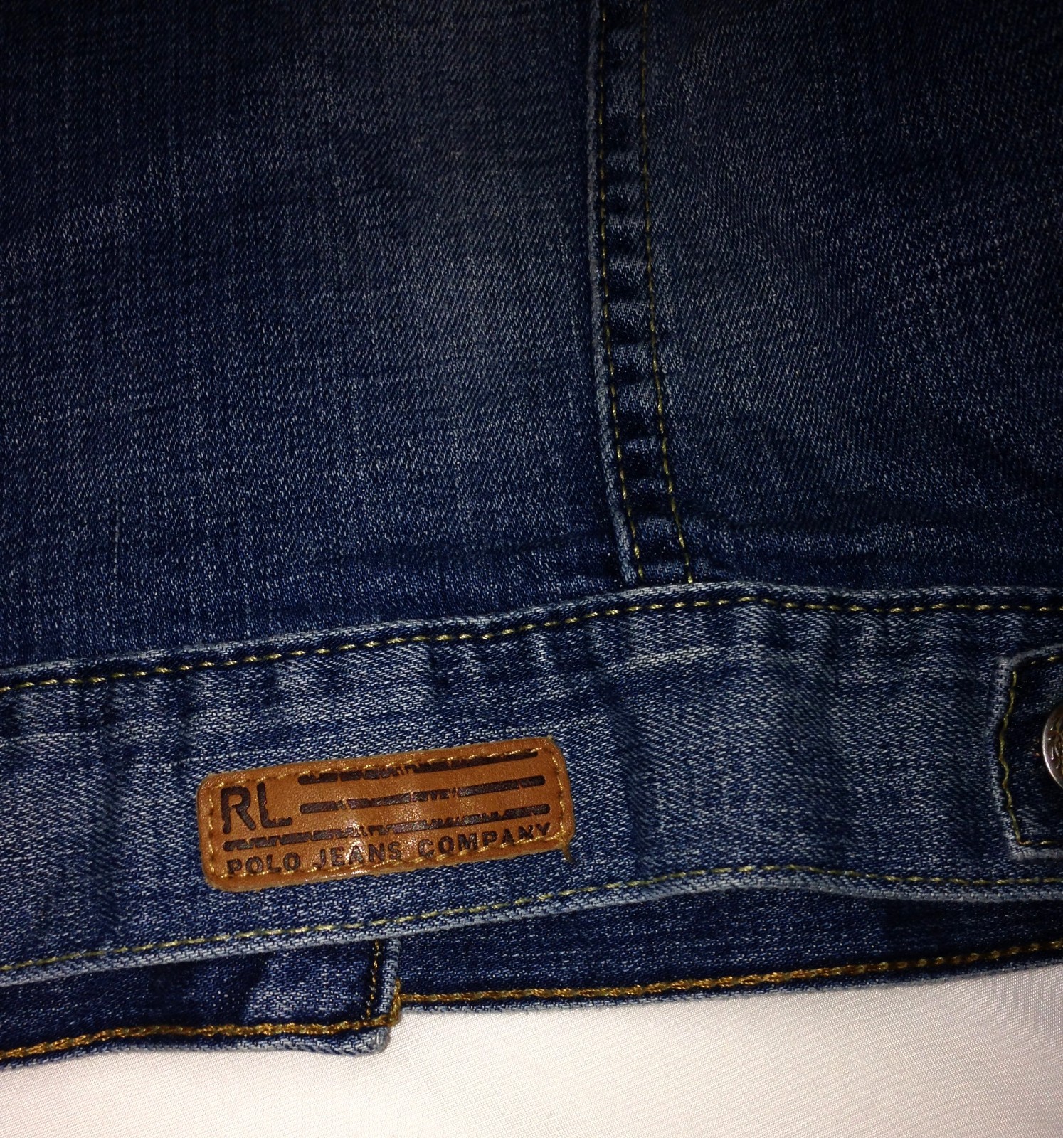 Vintage Polo Ralph Lauren Jeans Co Blue Denim Jacket (Size L)