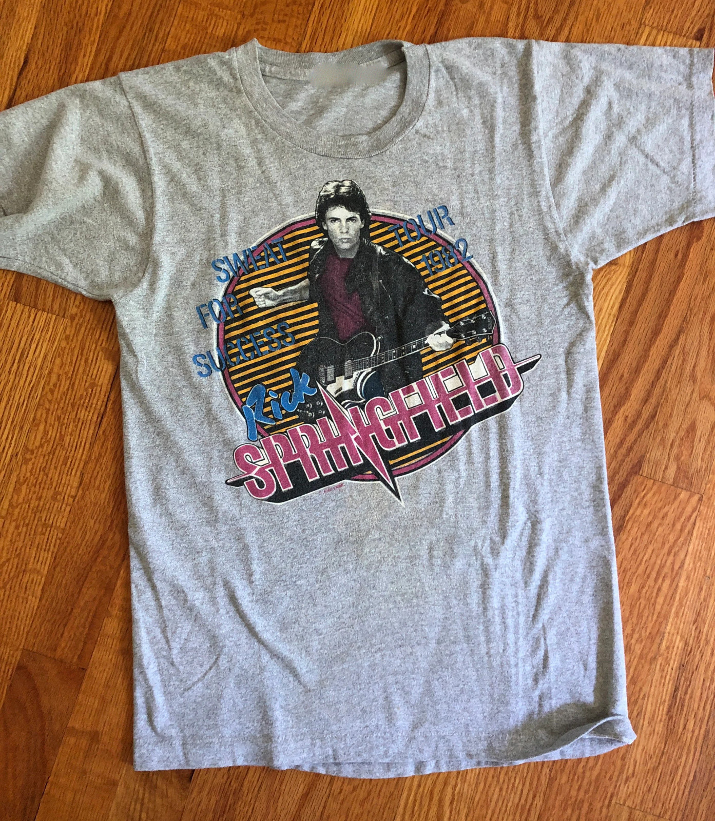 Vintage Rick Springfield Sweat For Success Cotton Sport Grey Unisex Shirt TR800