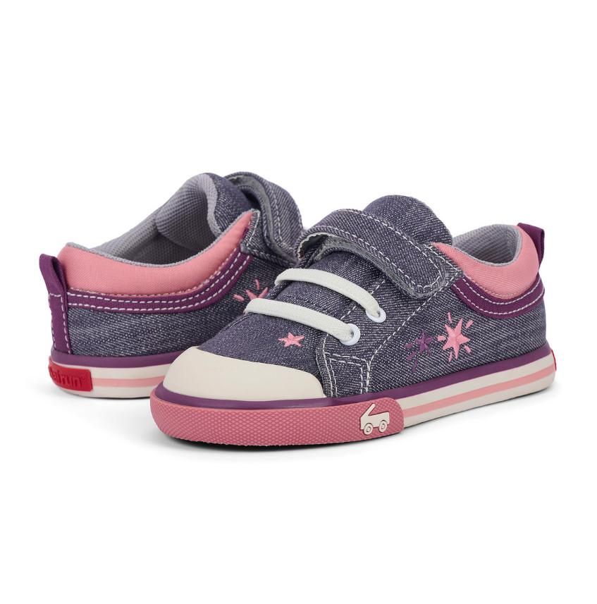 See Kai Run Kristin Gray Denim/Stars – NEW