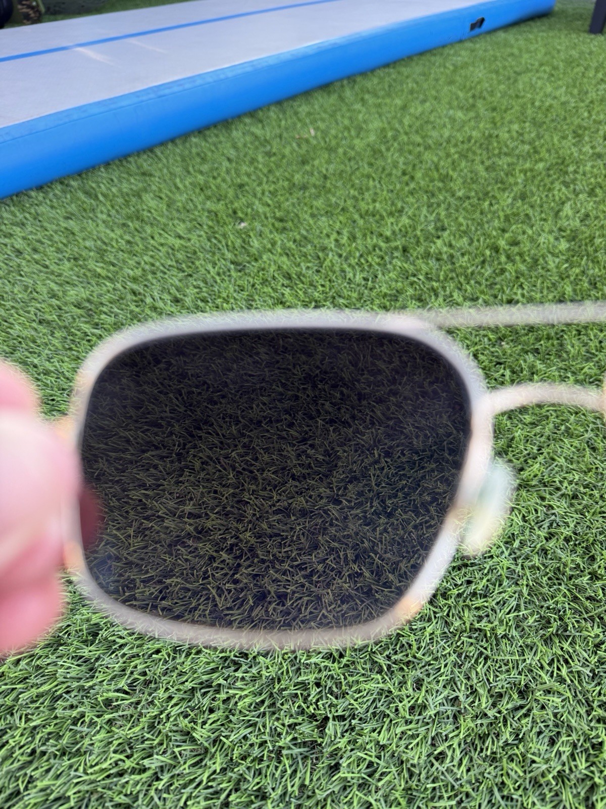 Oliver Peoples Victory 58 VFX Gold/Cognac Gradient Preowned See Description