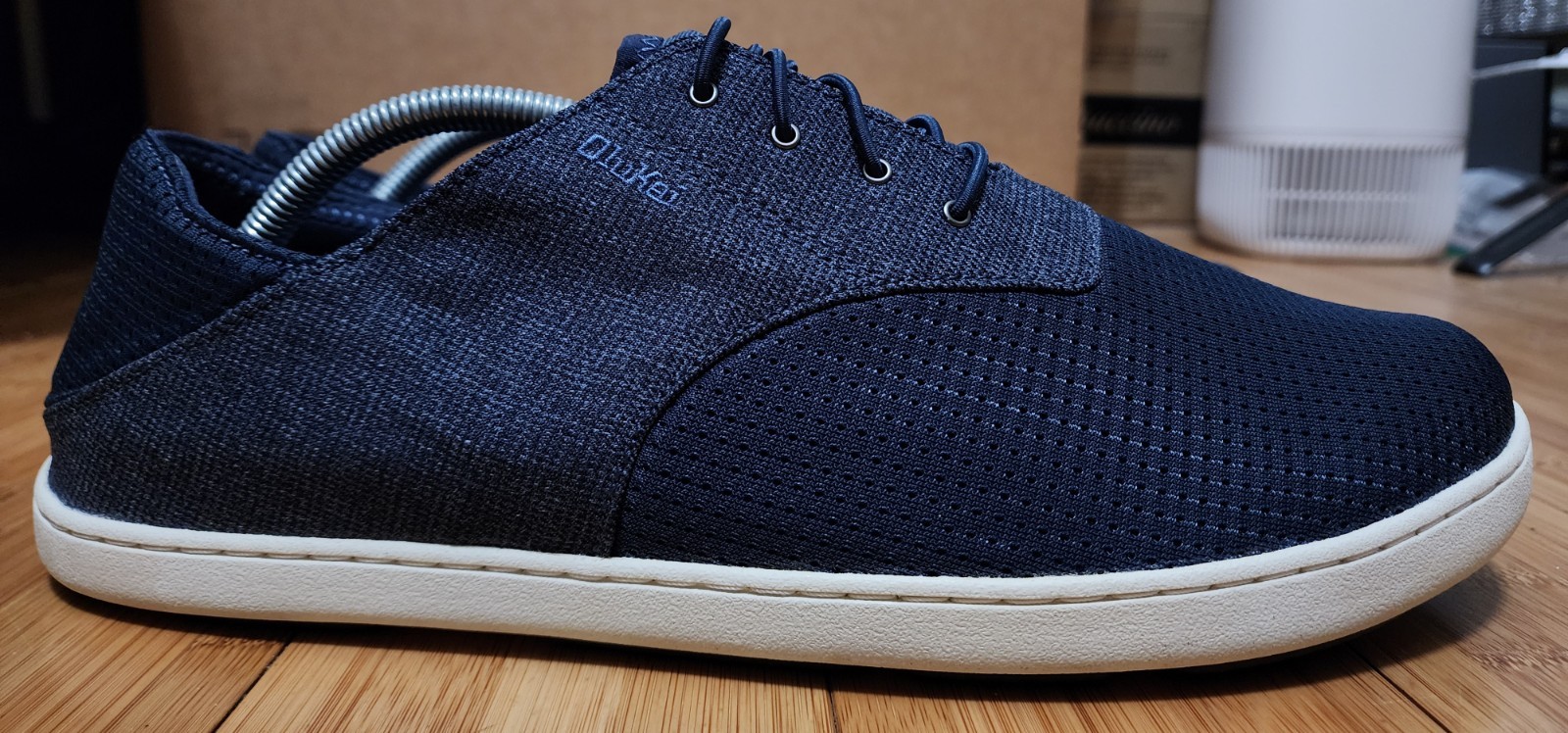 Olukai Nohea Moku Shoes Men’s 11.5 Sneakers Blue Mesh Slip On Boat Casual Beach