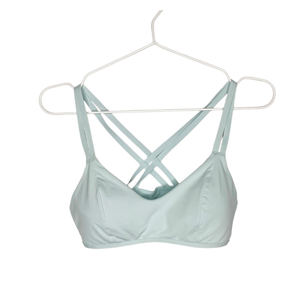 Athleta South Swell Tranquil Blue Bikini Strappy Top Small