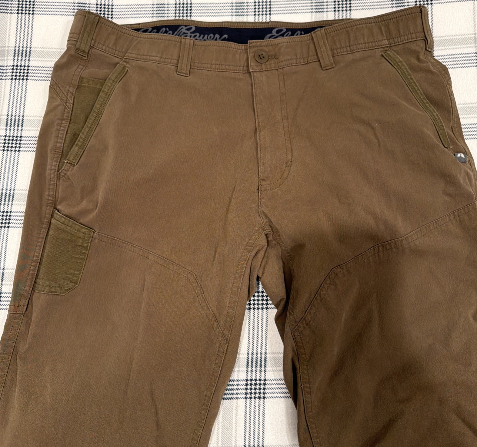 Eddie Bauer First Ascent Pants Men 36×30 Brown Guides Day Off Tactical Hiking
