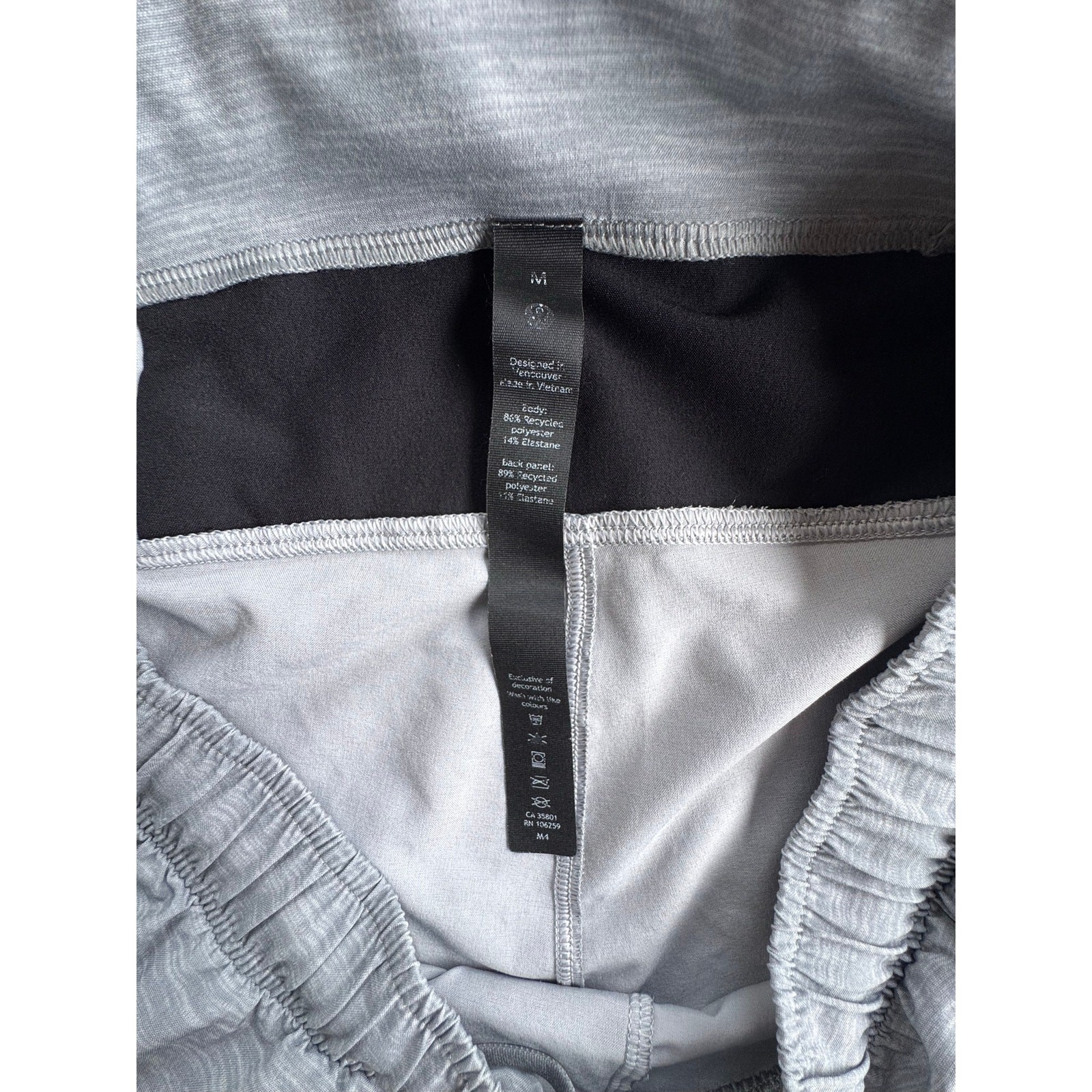 Lululemon Men’s Pace Breaker Lined Athletic Shorts Heather Gray Size Medium M