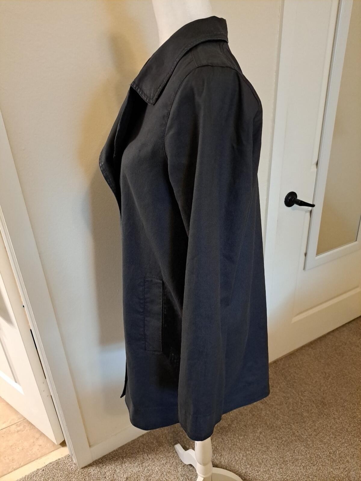EILEEN FISHER 100% LINEN UNLINED JACKET SIZE S EUC Returns Accepted