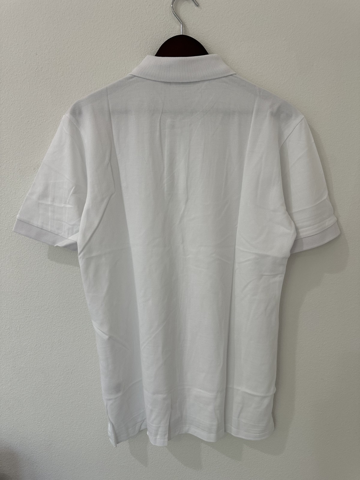 Ralph Lauren Men’s Custom Slim Fit Polo Shirt White L Short Sleeve Mesh New
