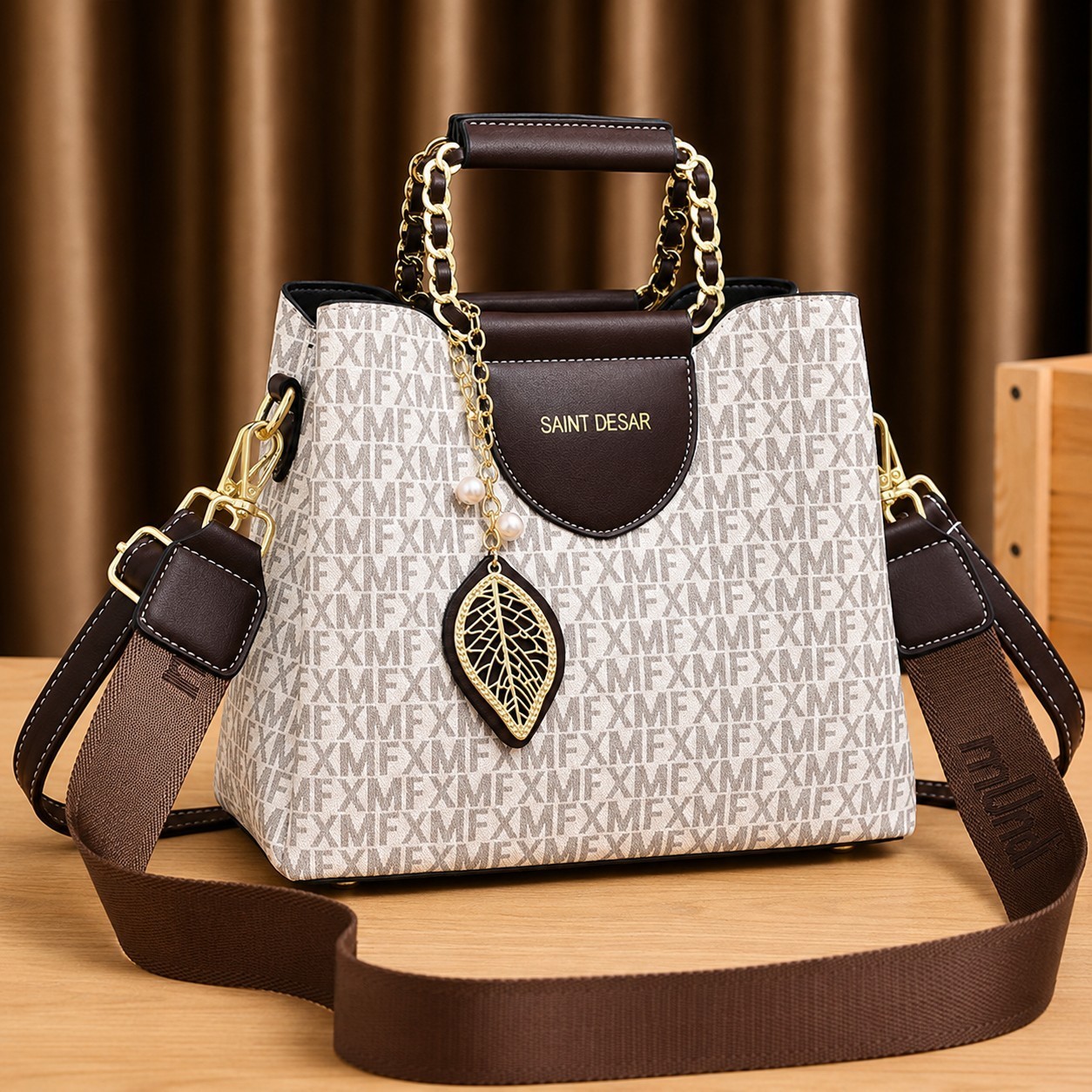 Women’s Luxury Satchel Handbag with Adjustable Shoulder & Crossbody Strap