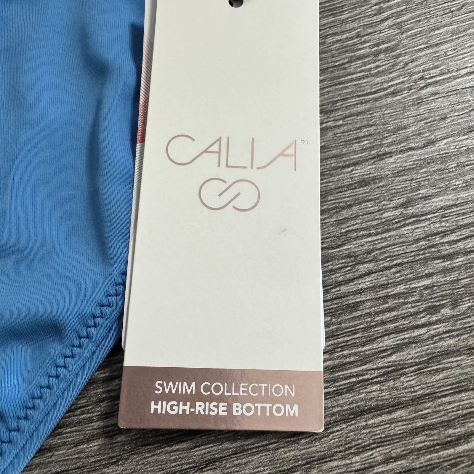 CALIA Women’s Wide Banded High Rise Swim Bottoms Size Large Tranquil Blue