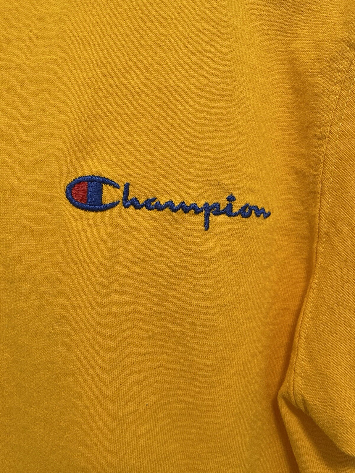 Champion Heritage T-shirt; Left Chest Script, C Gold; Medium