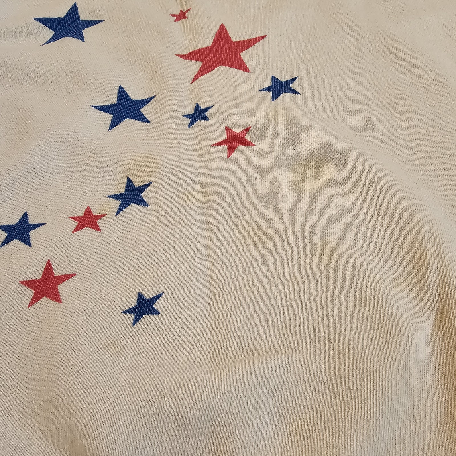Vintage 60s Sweatshirt Sportswear Of Quality Stars And Stripes Short Sleeve USA