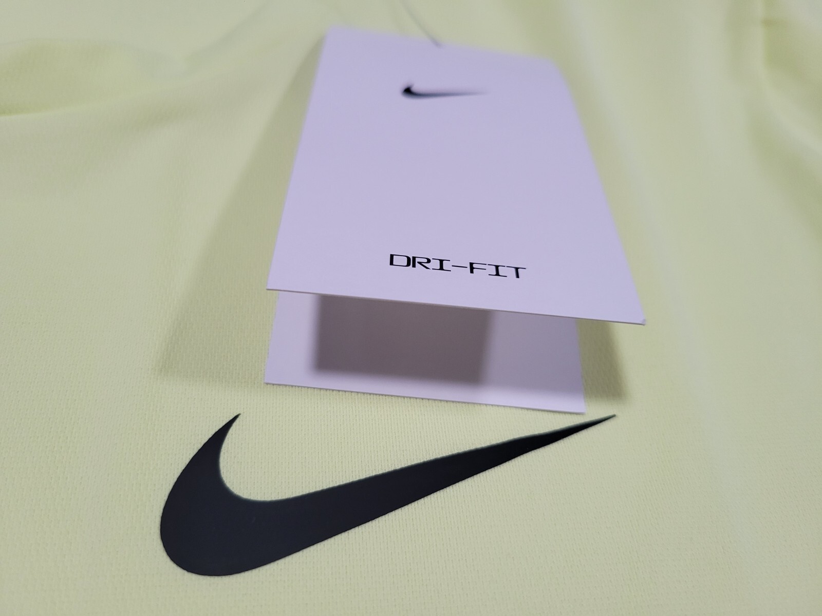 Nike Pro Mens Shirt Training Running Fitness Gym Dri-Fit Yellow CZ1181-331