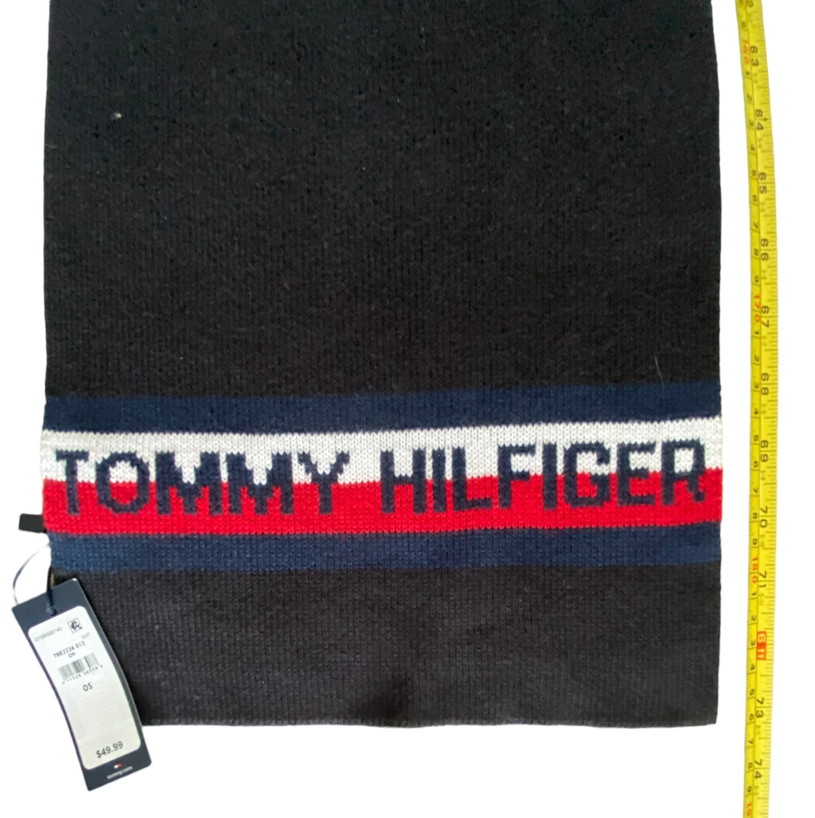 Tommy Hilfiger Winter Scarf Neck Warmer Logo Red White Blue Buyer’s Choice New