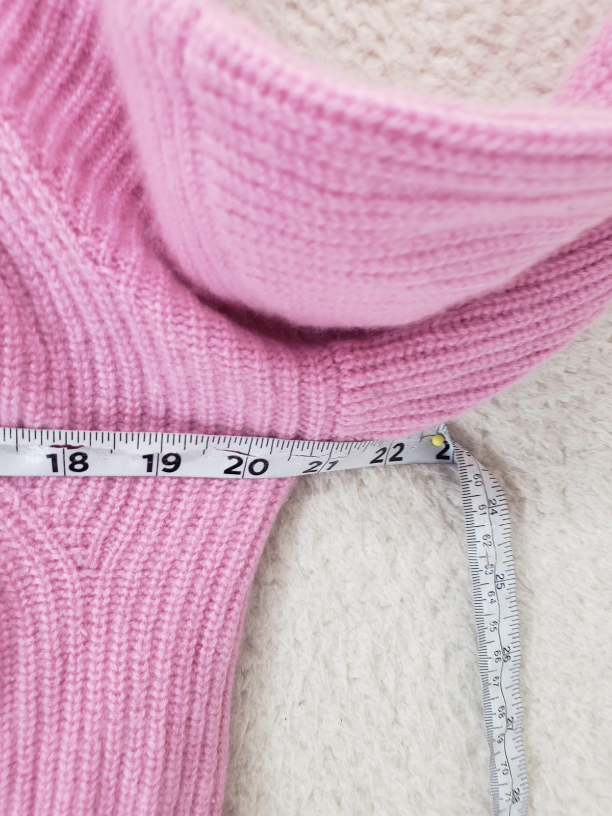 N Peal Sweater Womens Medium Pink Organic Cashmere Textured Knit Pullover Jumper