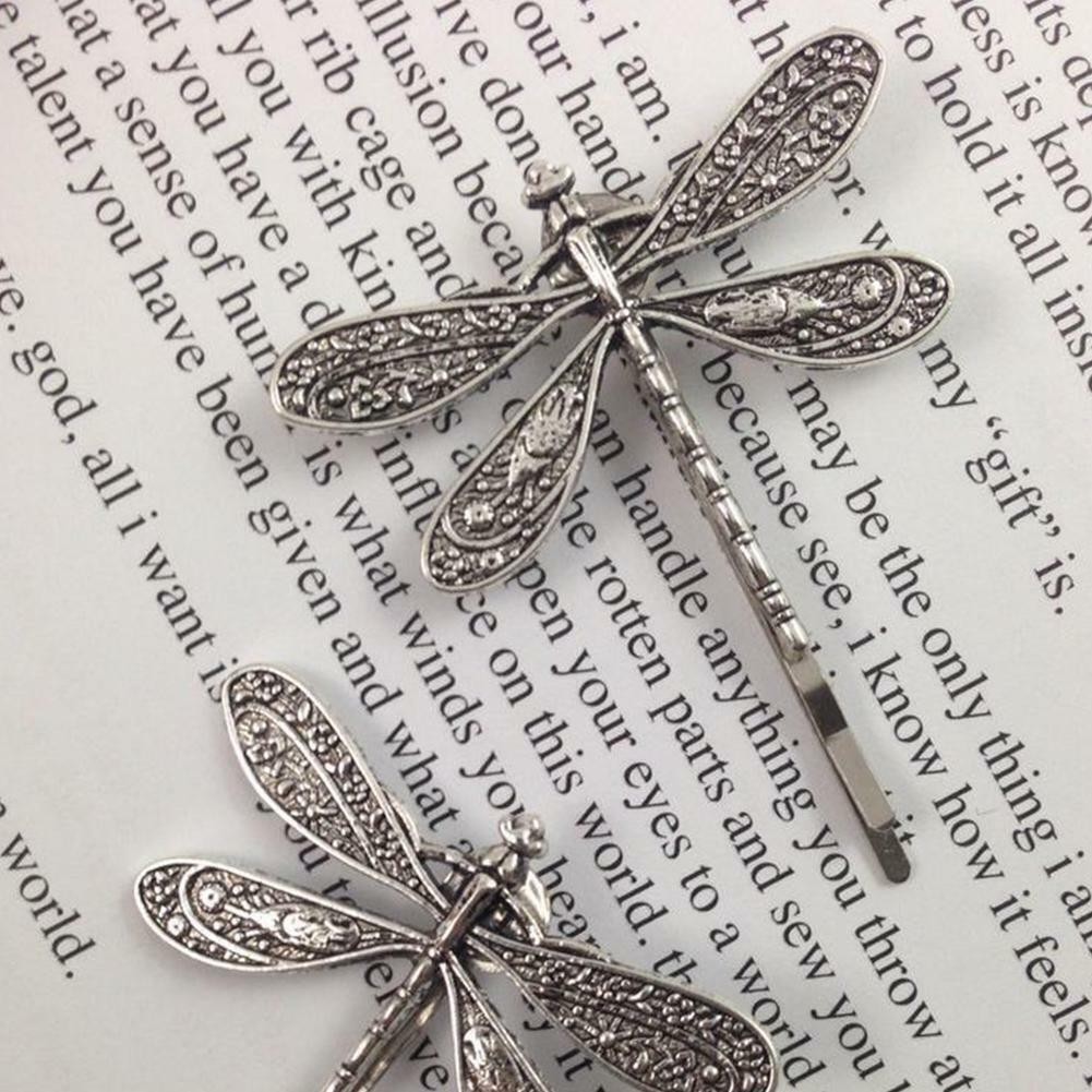 Dragonfly Shape Women Metal Hair Clips Barrette Slide Grips Hair Clip Hairpin