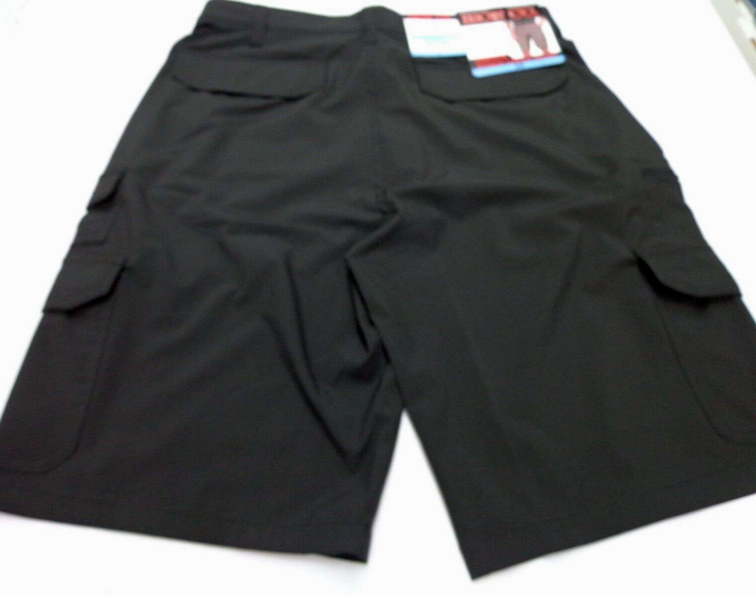 Iron Co. Men’s Comfort Waistband Stretch Hybrid Cargo Short Black Size 32 NEW