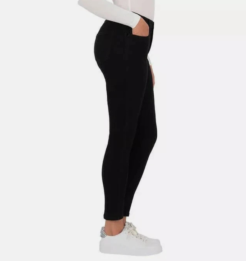 Kirkland Signature High rise Women’s Skinny Black Denim Pants Slim Fit, Size 8