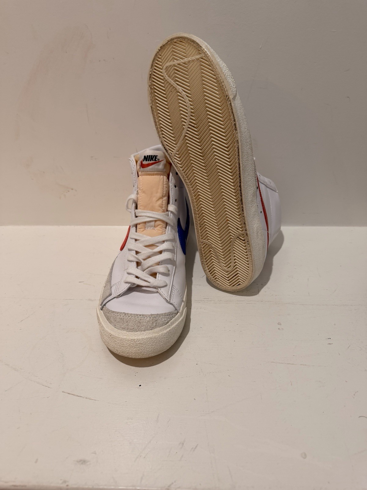 Nike Blazer Mid 77 Vintage Size 10 Red And Blue