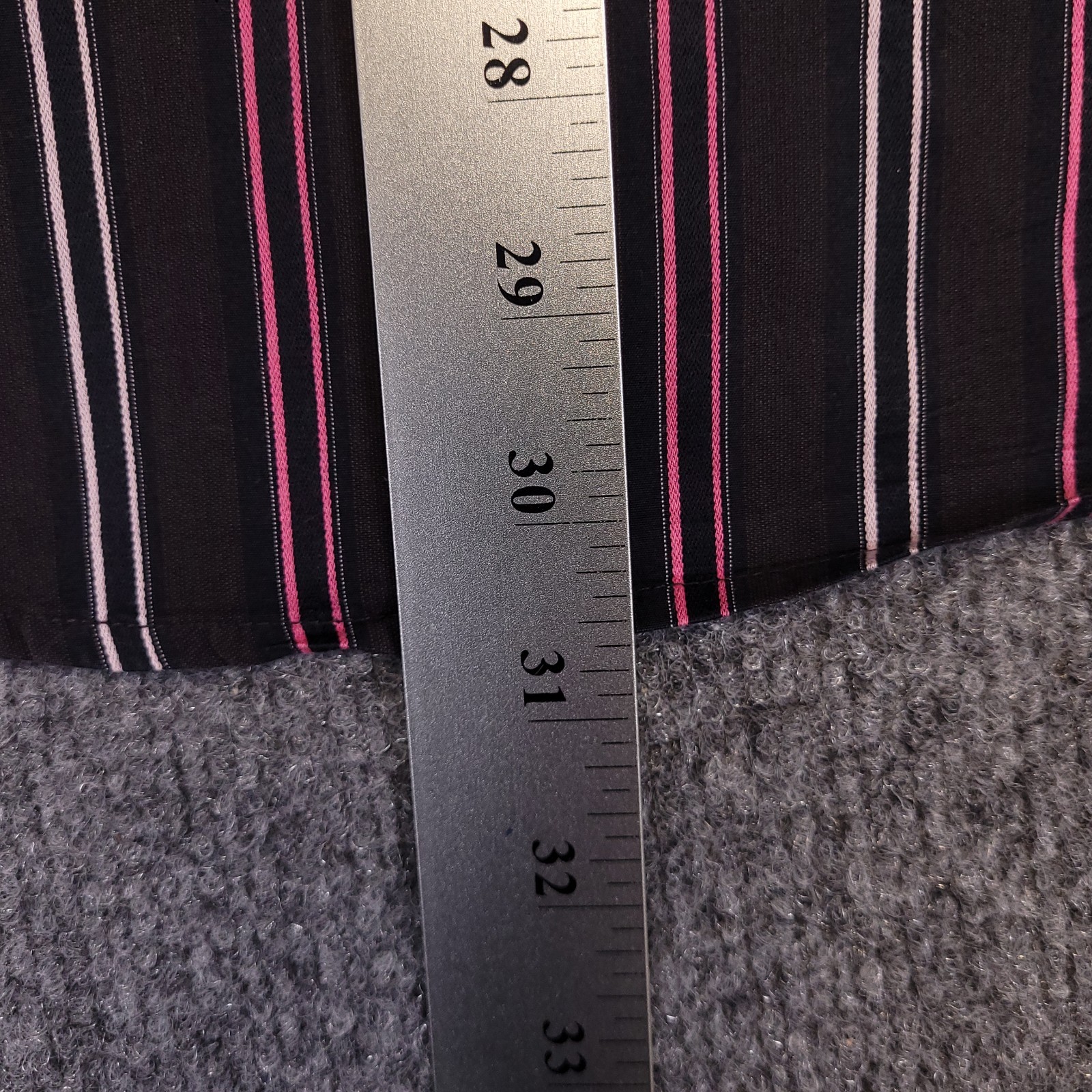7D 7 Diamonds Shirt Mens 2XL Chocolate Brown Striped Cotton Spread Collar