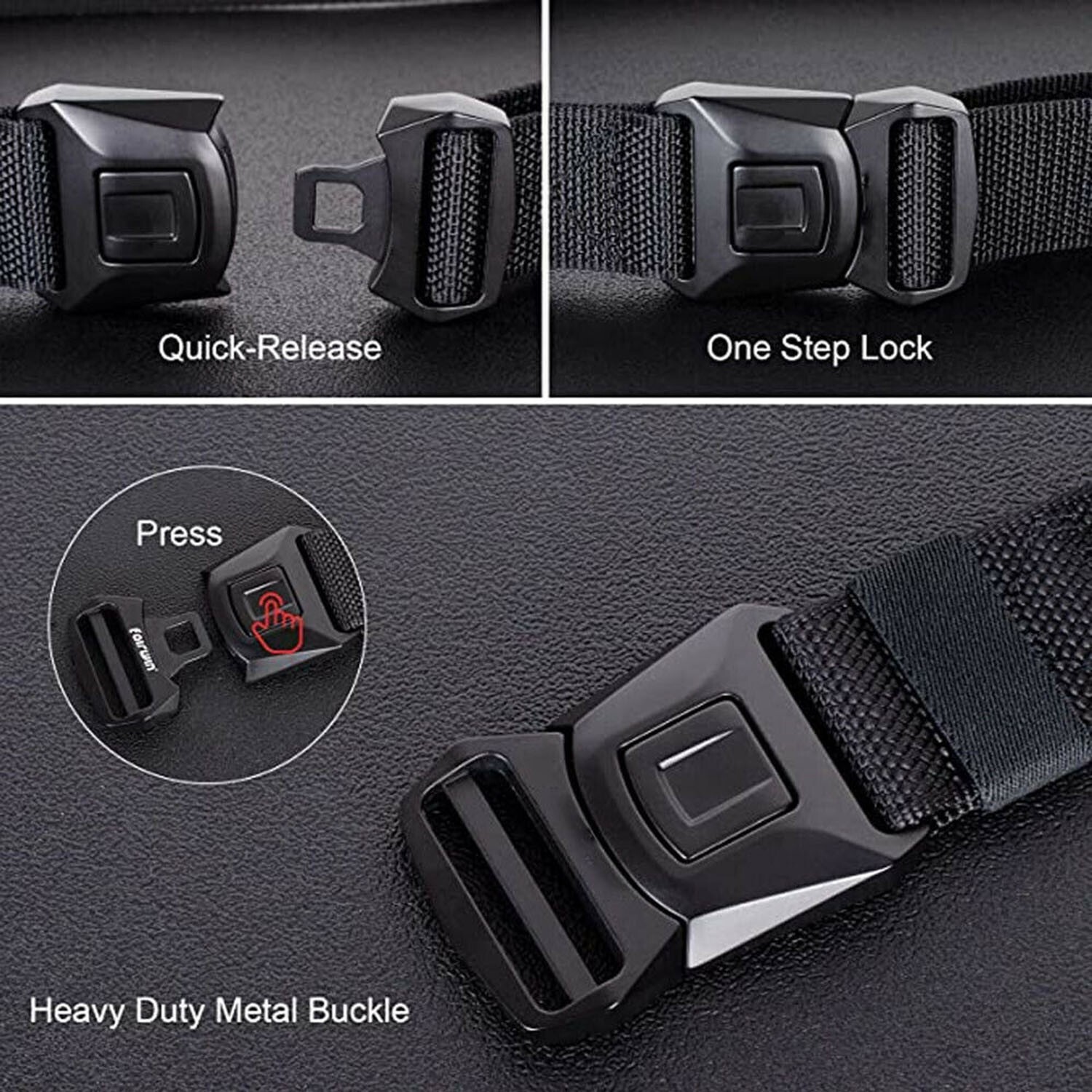 Black Military Belt for MEN Tactical Strap Waistband Belts Quick Release Buckle