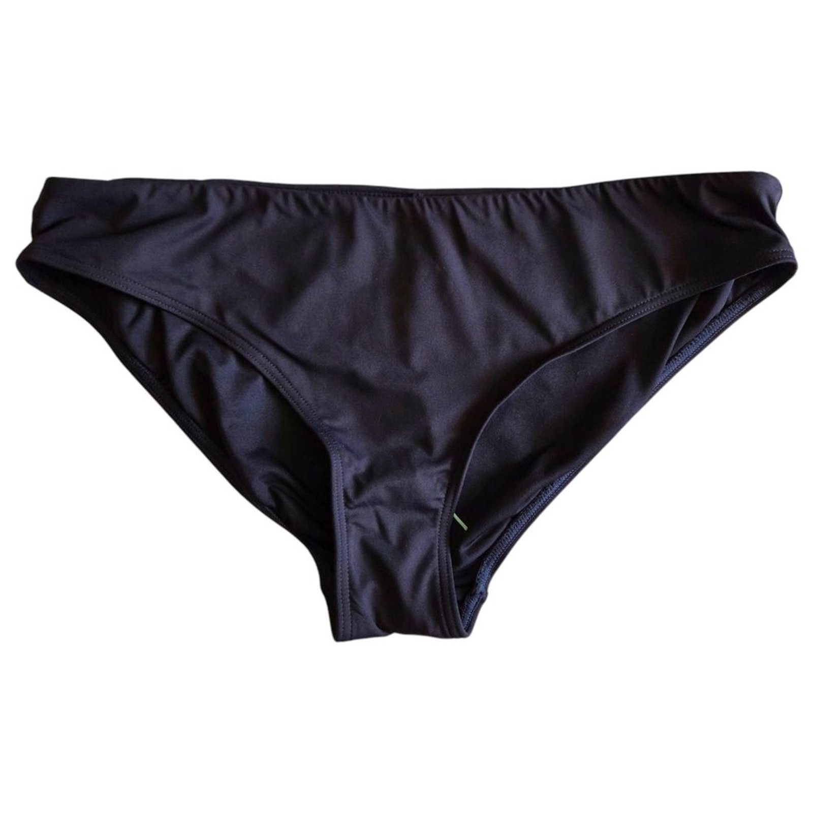 NEW SEA LEVEL Eco Essentials Size 12 Black Moderate Hipster Bikini Swim Bottoms