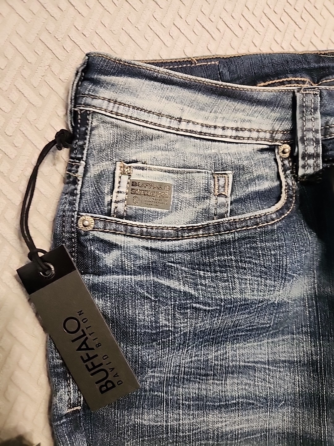 NWT $99 Buffalo David Bitton Jeans Evan-X slim strech vintage blue classic