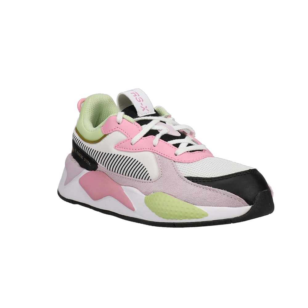 PUMA RsX Bouquet Lace Up Youth Girls Pink, White Sneakers Casual Shoes 38820301
