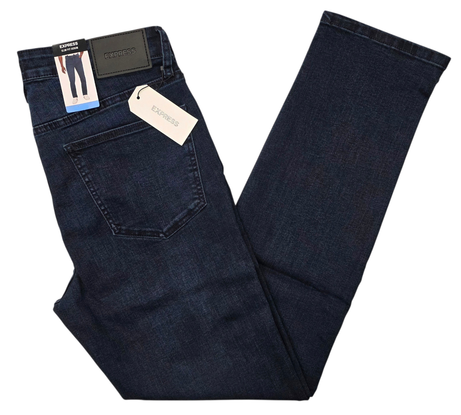 Express #11973 NEW Men’s Dark Wash Slim Fit Stretch Denim Jeans MSRP $88