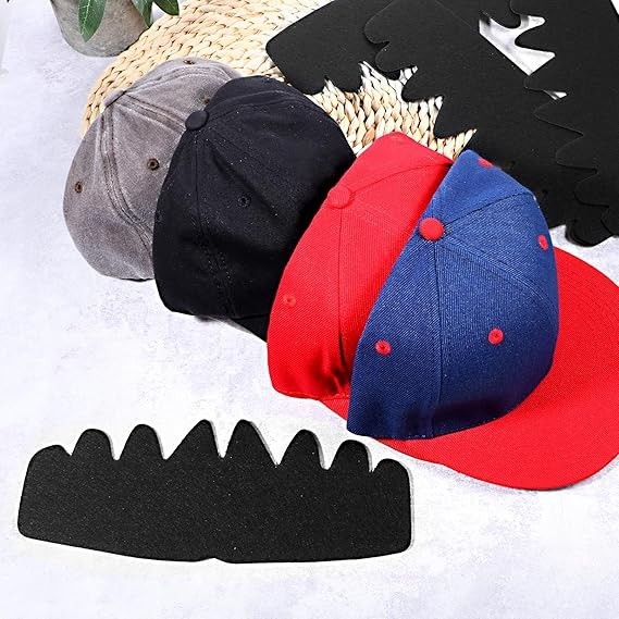 10 PCS Black Baseball Caps Inserts Flexible Washable Hat Shaper Insert , Sun Hat