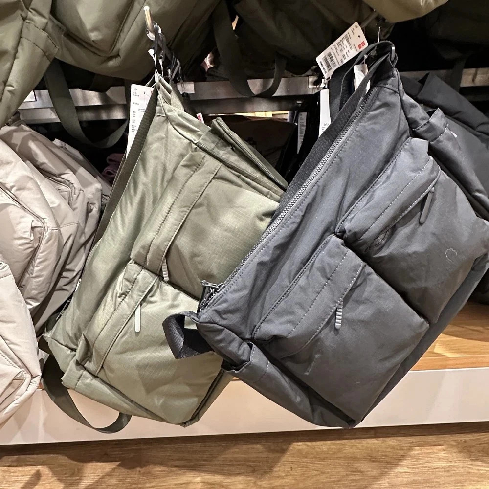 UNIQLO Casual Multi-pocket Messenger Bag Men Women Shoulder Bag Travel Sport Bag