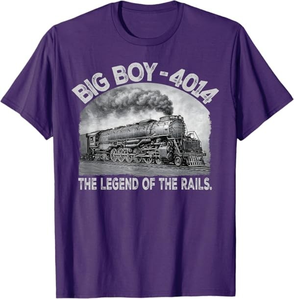 Big Boy 4014 Steam Engine Locomotive Train Vintage Railroad T-Shirt