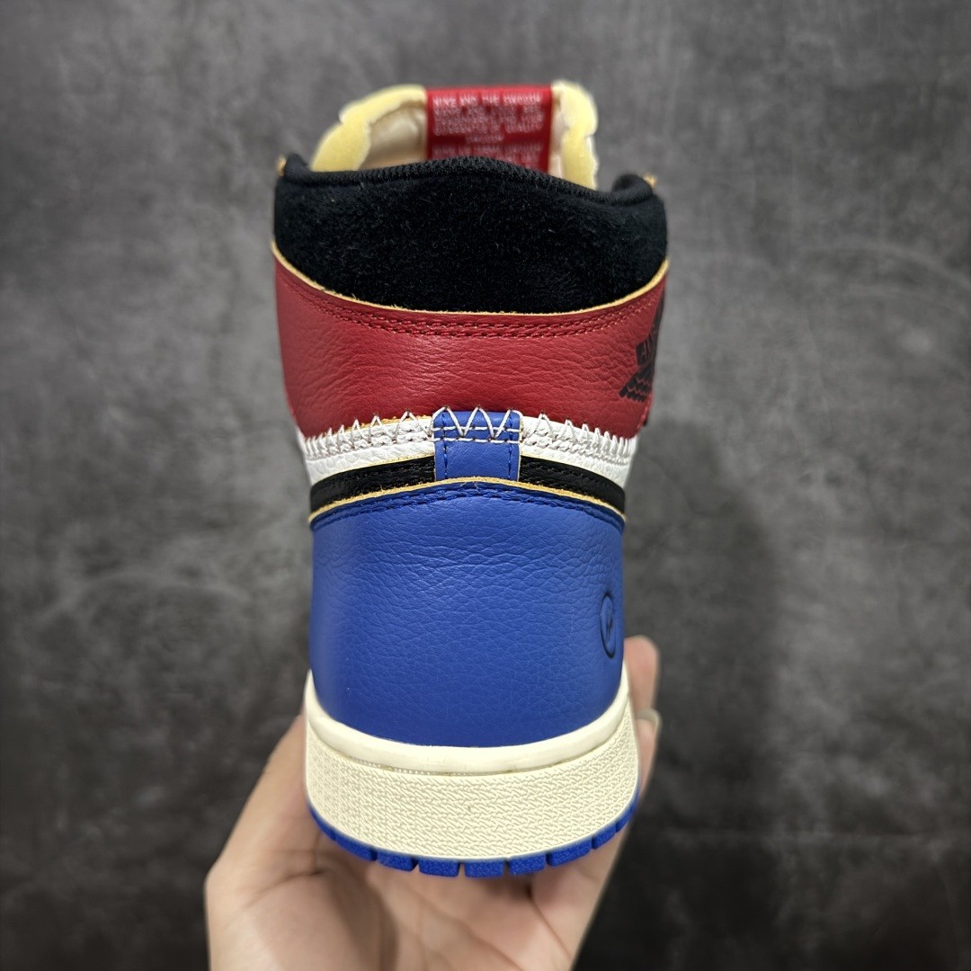AJ 1 x Union x Fragment Black and Varsity Red IO7847-002