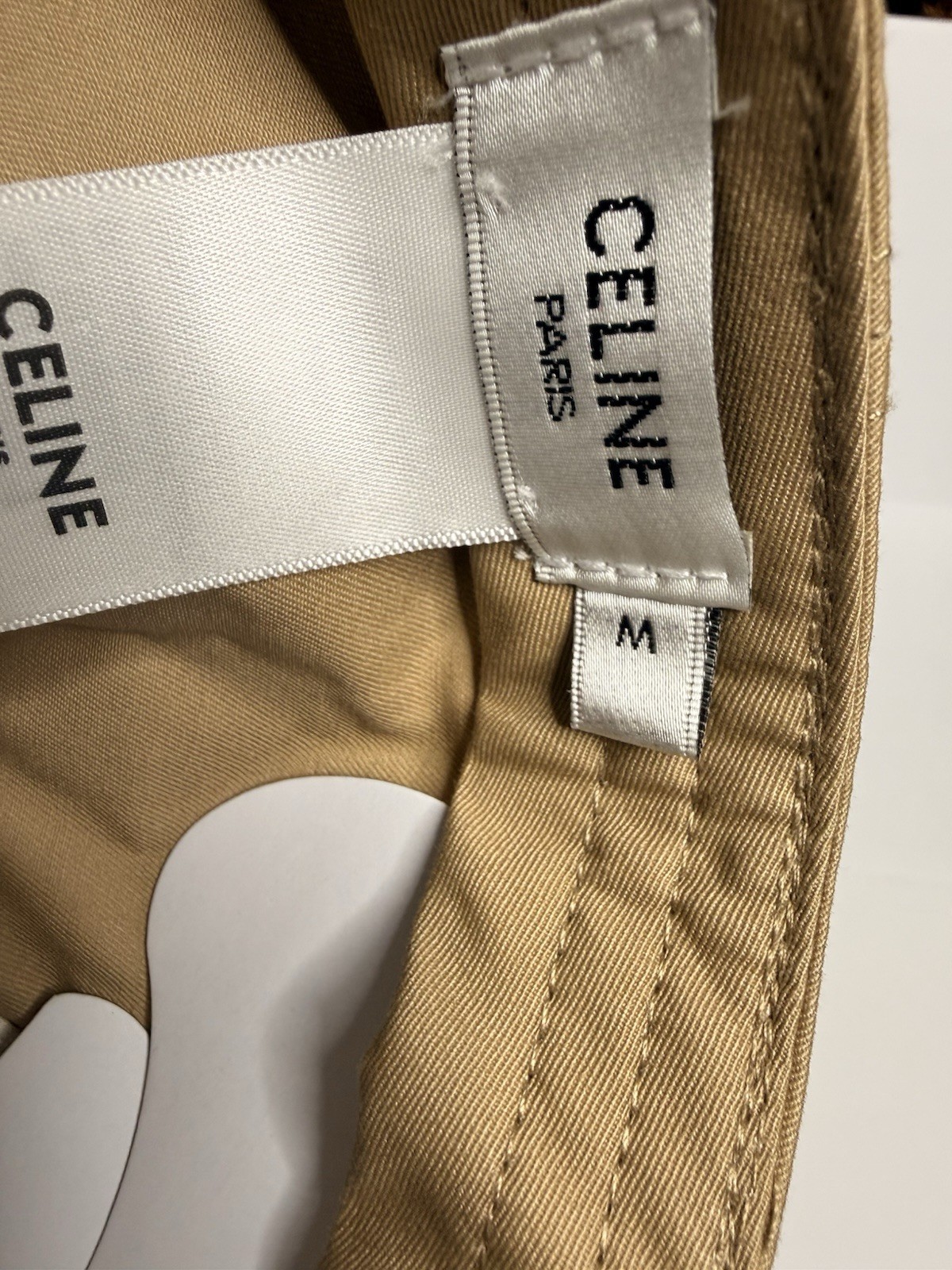 Celine Triomphe Toffee Adjustable Baseball Cap Women’s Medium With Box