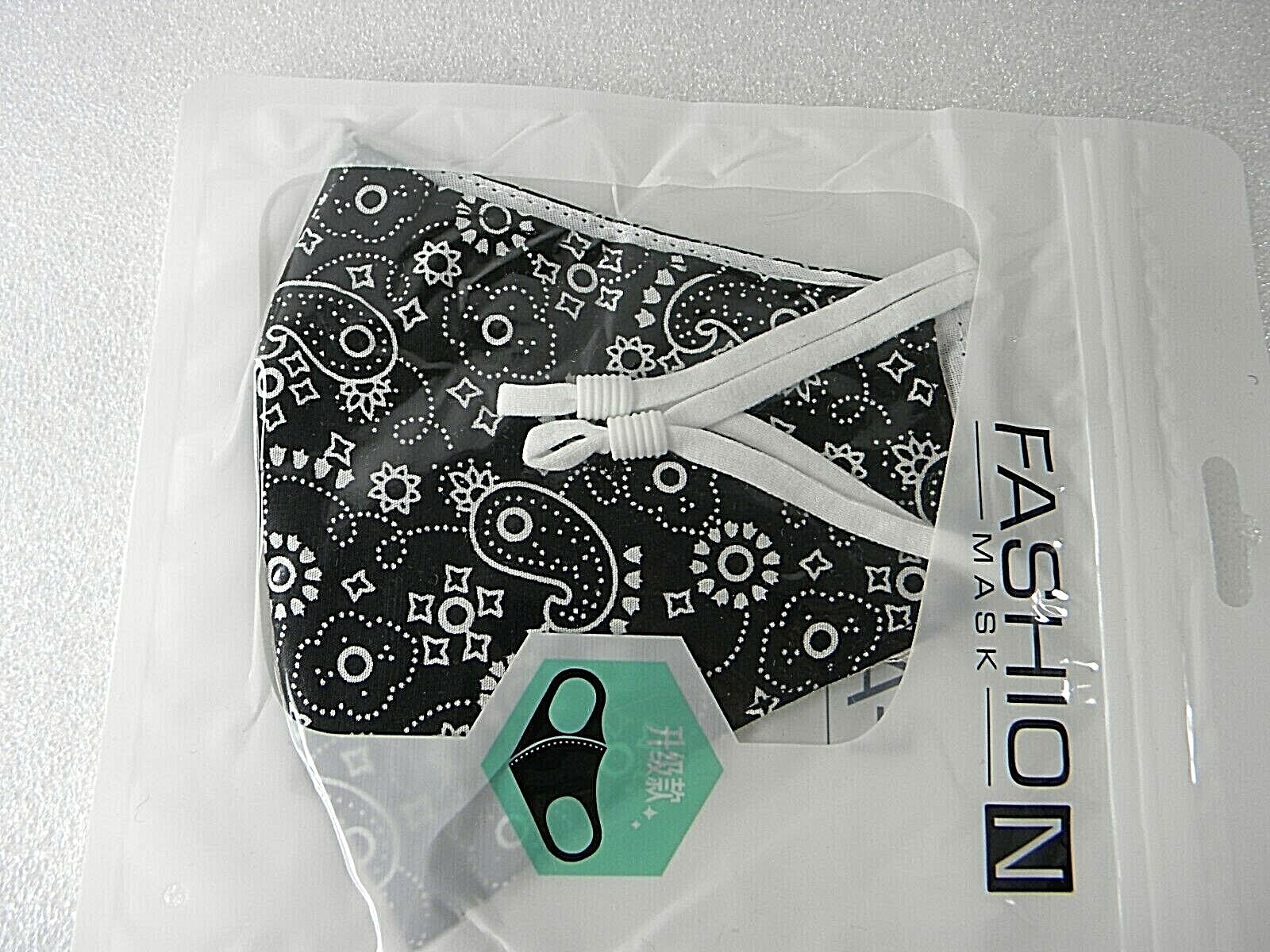 ADULT FASHION MASK FACE COVER WASHABLE REUSABLE ASST PRINTS FREE SHIP FROM USA