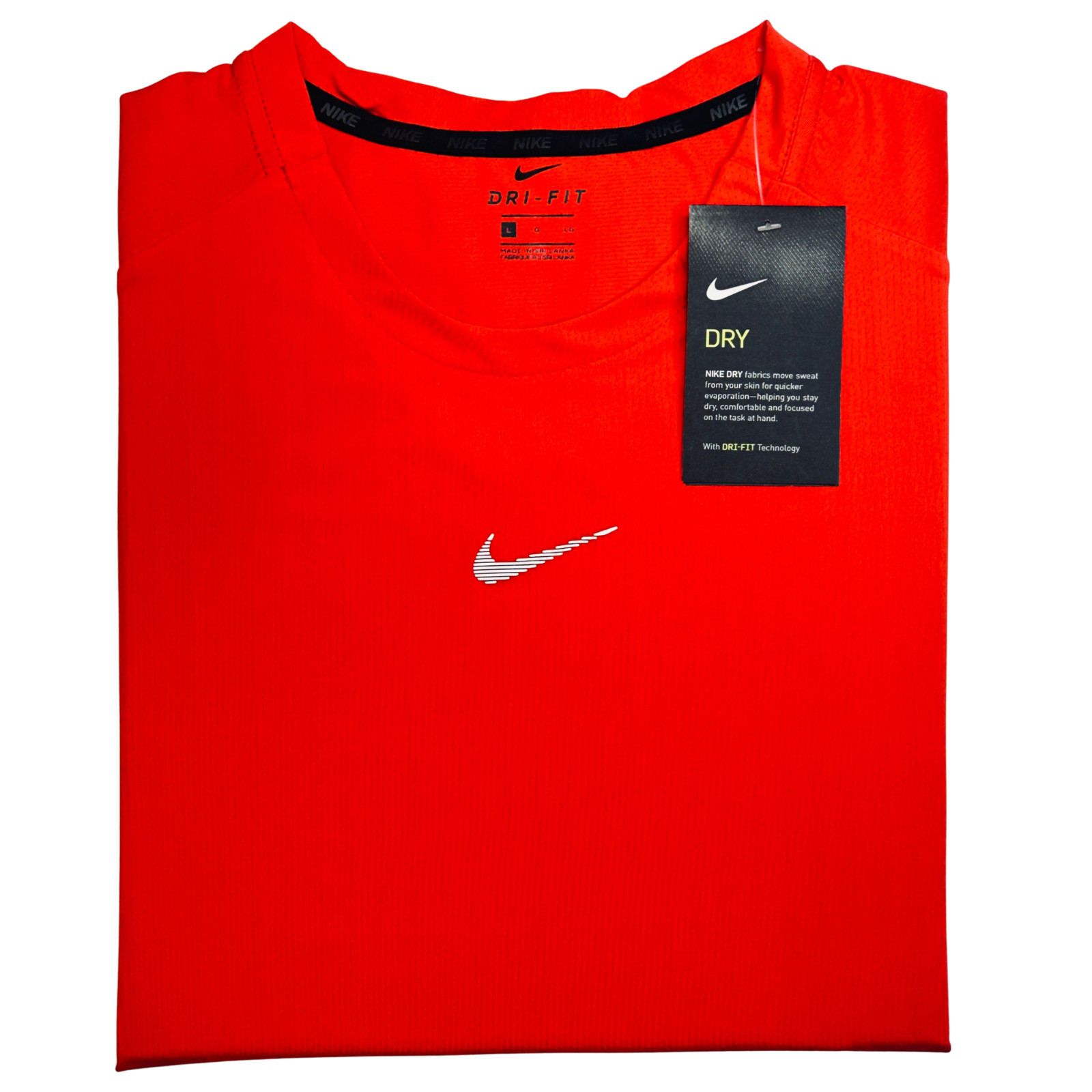 Nike Dri-Fit T-Shirt Athletic for Men Crew Neck Short Sleeve Work out Tee