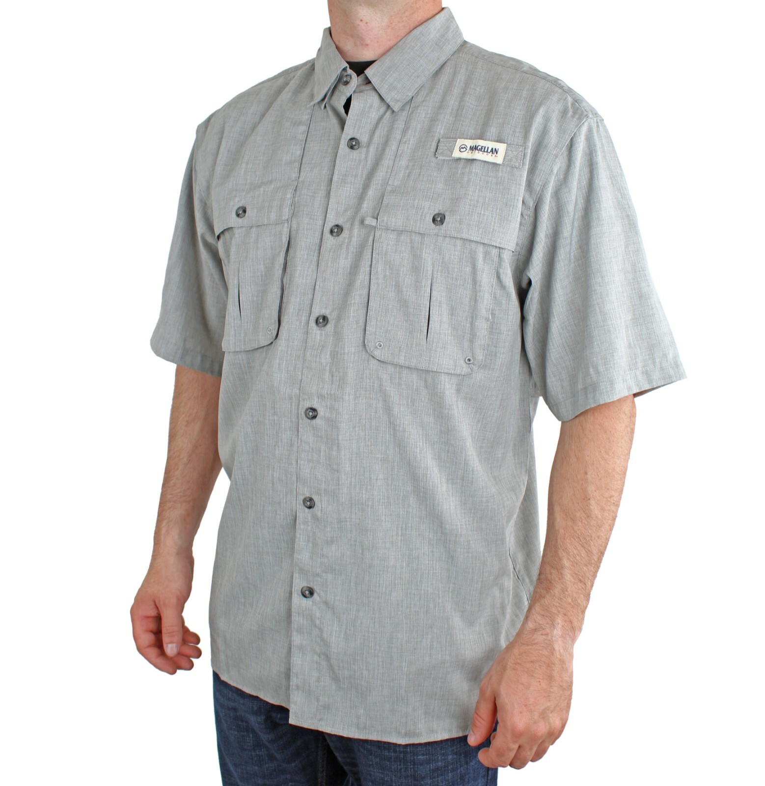 Magellan Aransas Pass Men’s Shirt, Short Sleeve Relaxed Fit 2XL-4XL