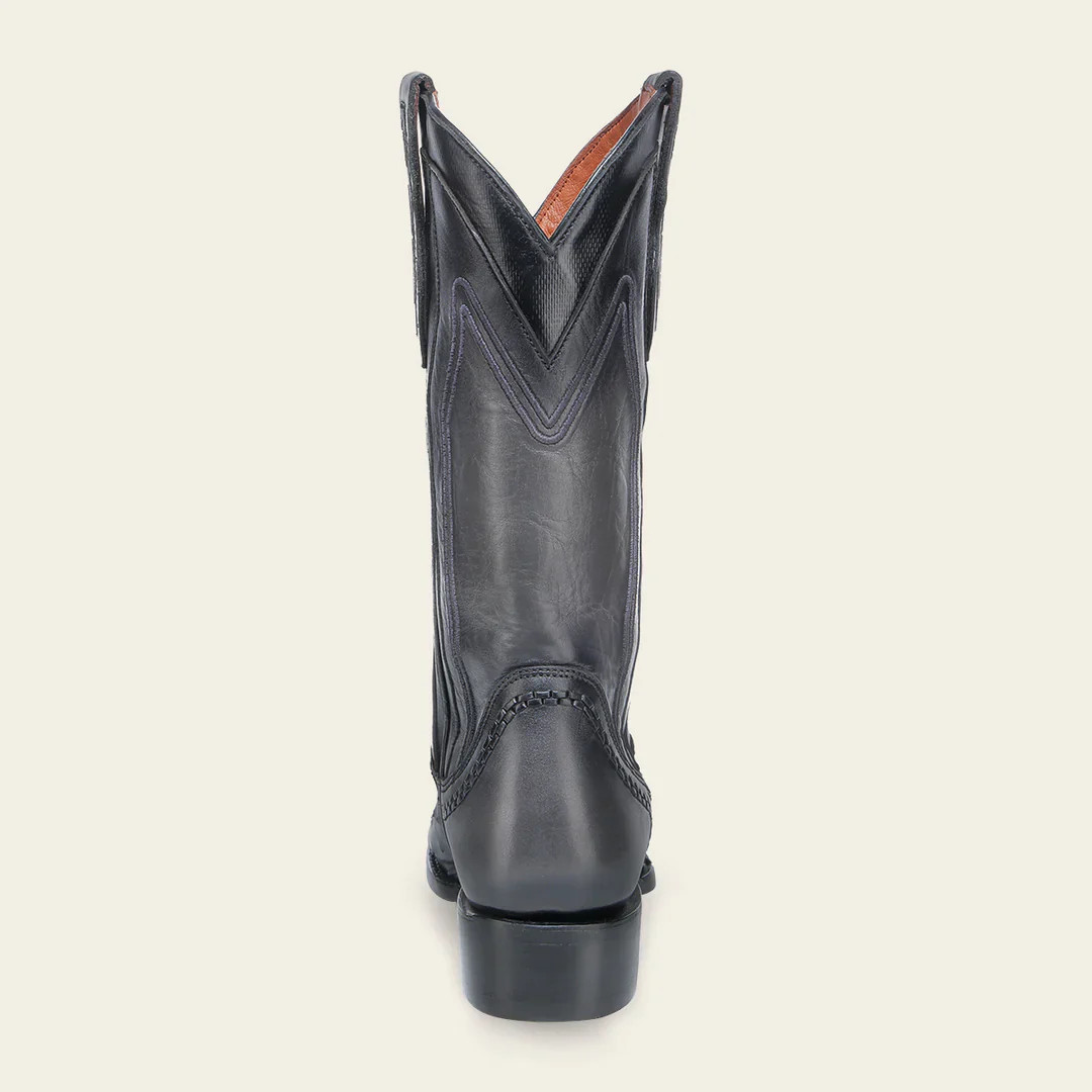 1B2TA1 – Cuadra blue dress cowboy ostrich leather boots for men