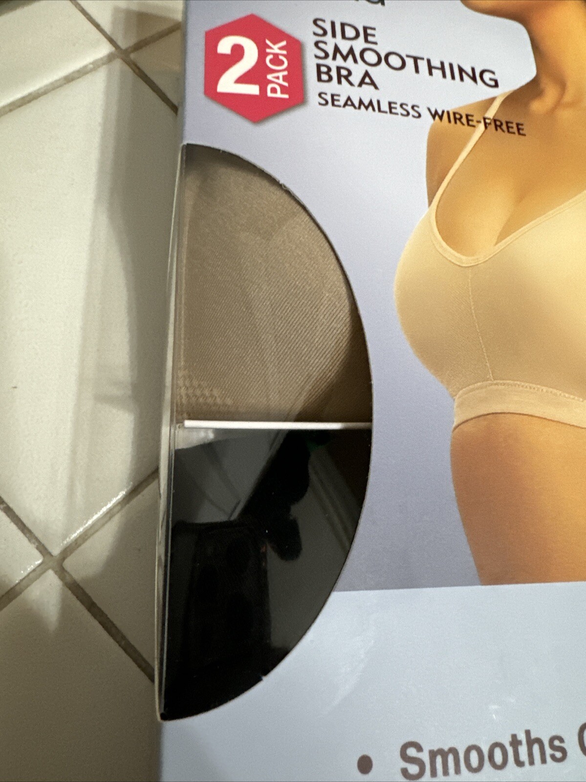 Felina 2pk Multicolor Side Smoothing Seamless Wire-Free Bra. Sz M. NIB!
