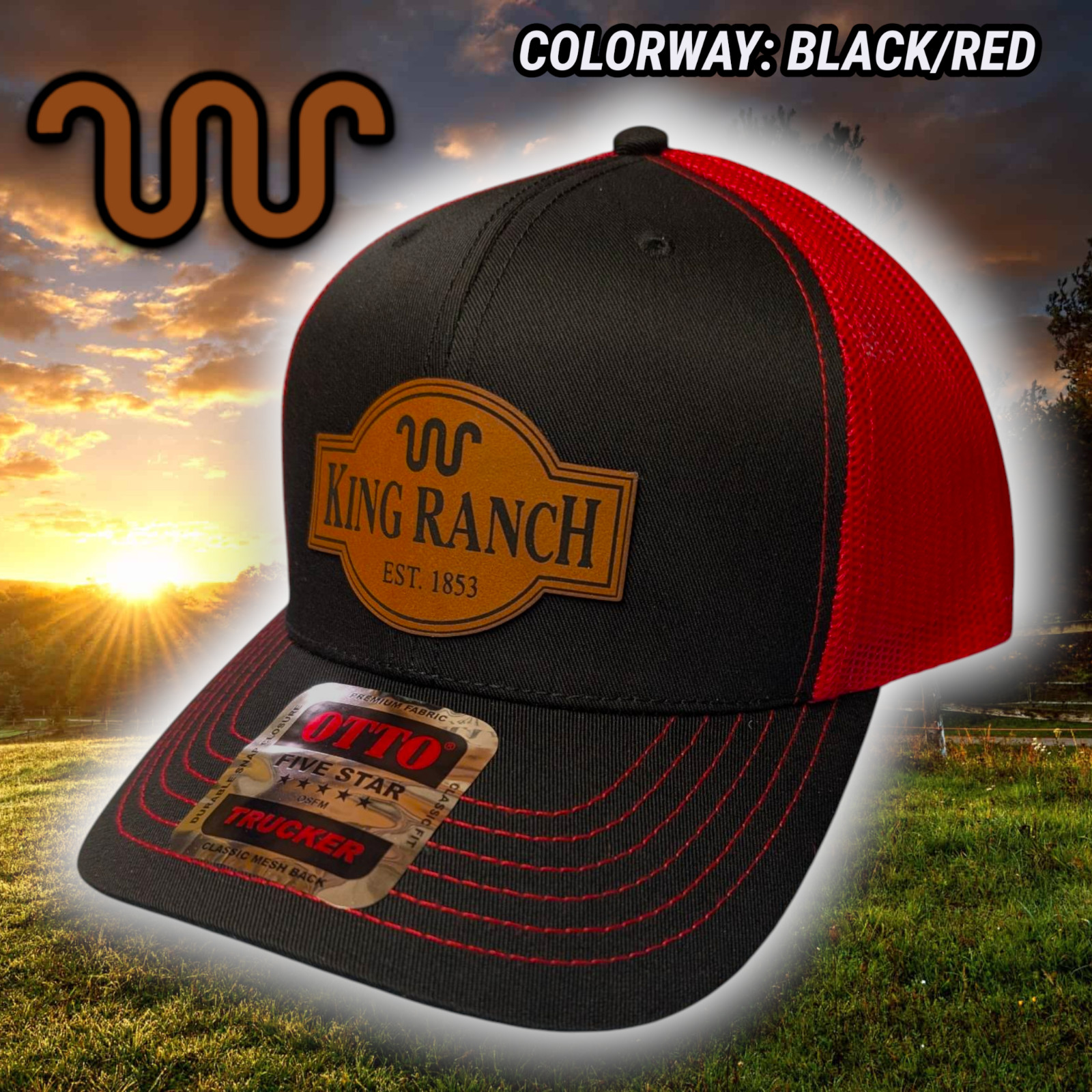 Trucker Hat Baseball Cap Snapback King Ranch Western Style 34 Color Choices