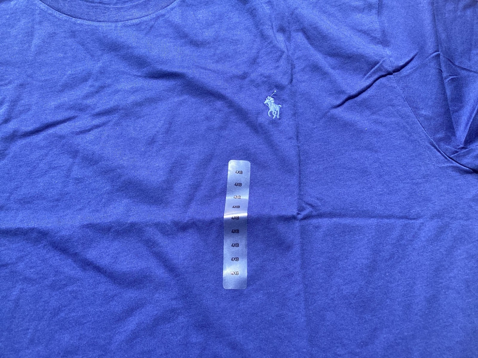 Men’s Size 4XB Polo Ralph Lauren short sleeve T-shirt crew neck Royal Blue