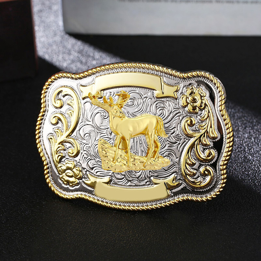 American Men Metal Fashion New Big Cowboy Western Shine Belt Buckle US