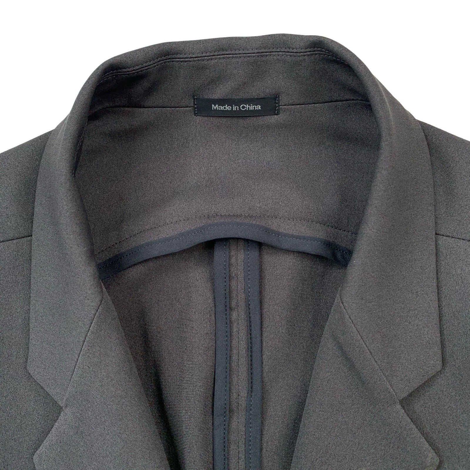Mint! M Ministry of Supply Solid Dark Grey Patch Pocket Prime Flex Blazer