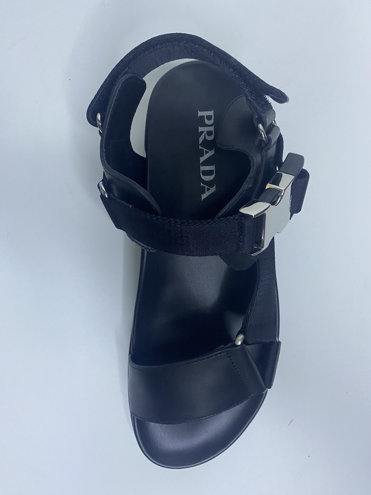 Men’s Size 9 US (8 UK) PRADA Montana Strap Sandals New In box Black