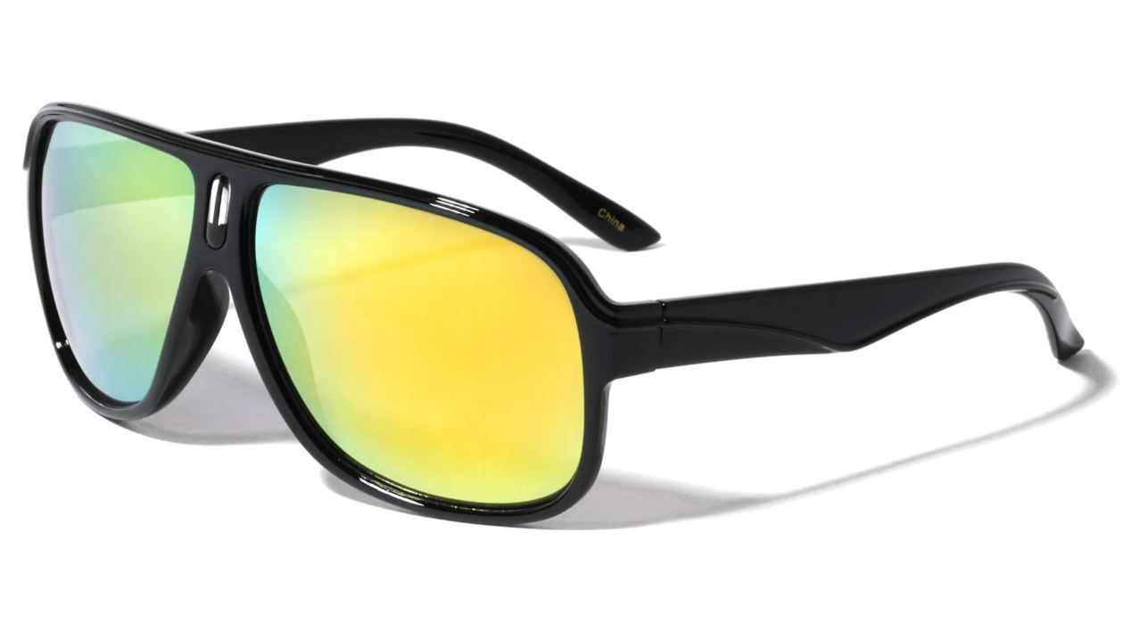 Retro 80s Fashion UV400 Protect Vintage Black/Demi Pilot Men Women Sunglasses