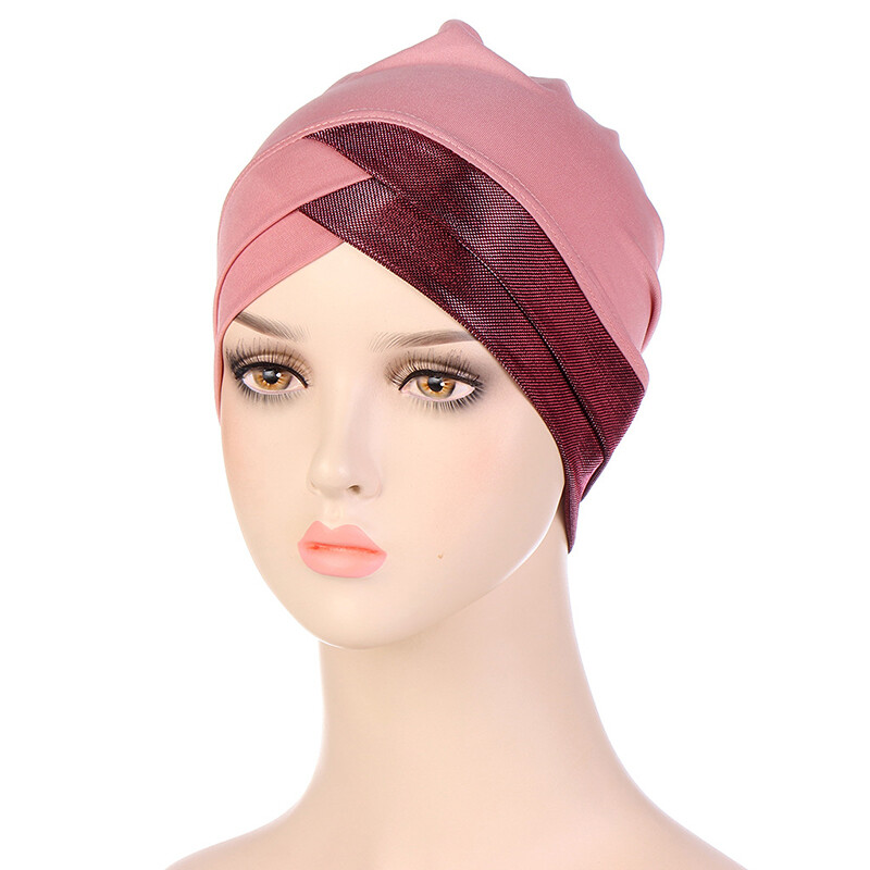 Stretch Muslim Headscarf, Chemo Cap for Hair Loss Women Wrap Turban