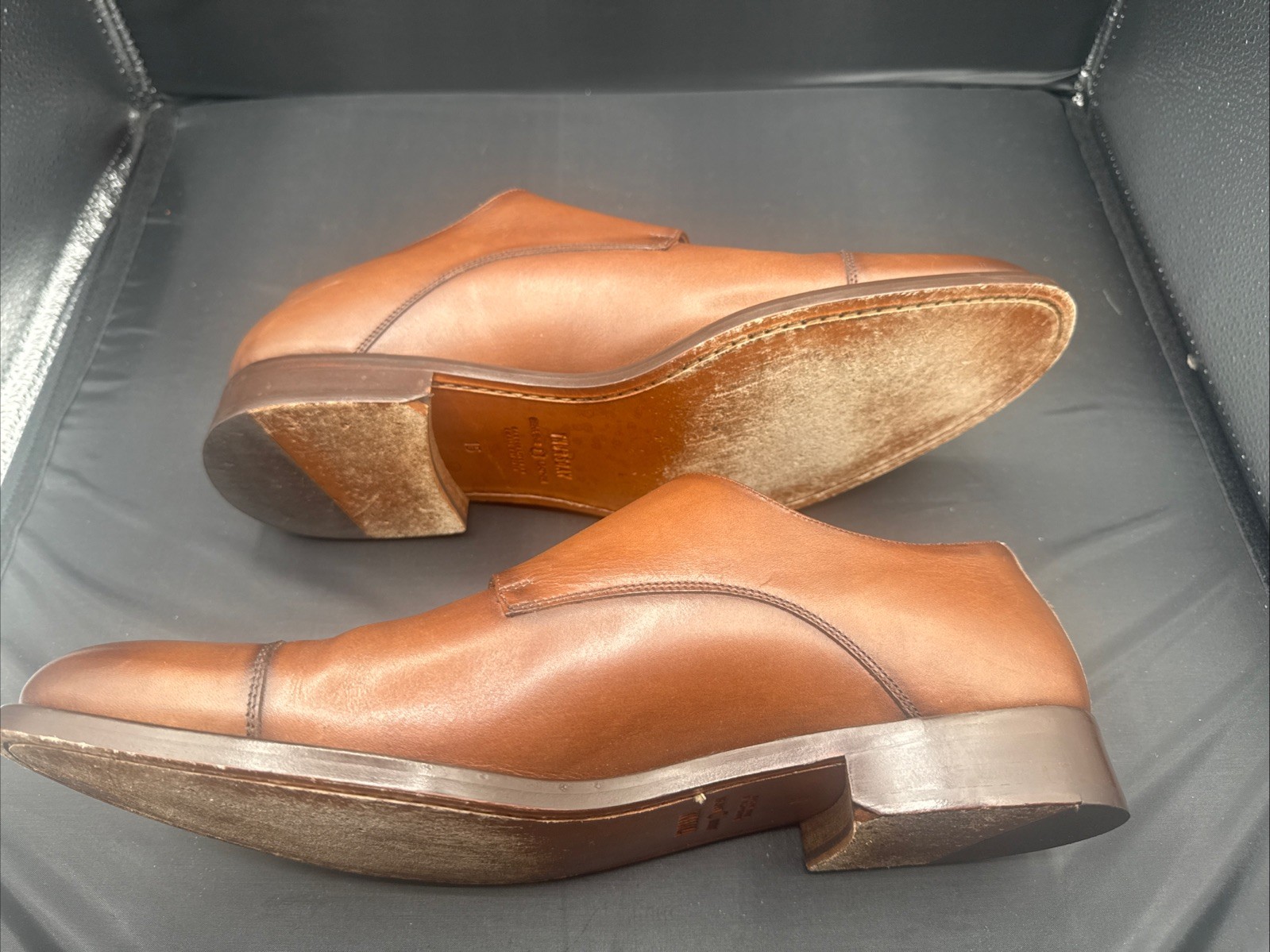 THURSDAY BOOT CO SAINT Cinnamon LEATHER DOUBLE MONK STRAP DRESS SHOES MENS 15