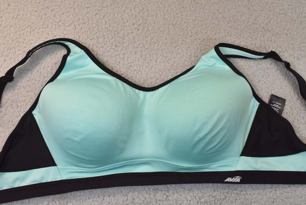 Avia Bra 40DDD Sports Bra 1K8 Two Strap High Impact Molded Cup Sports Bra