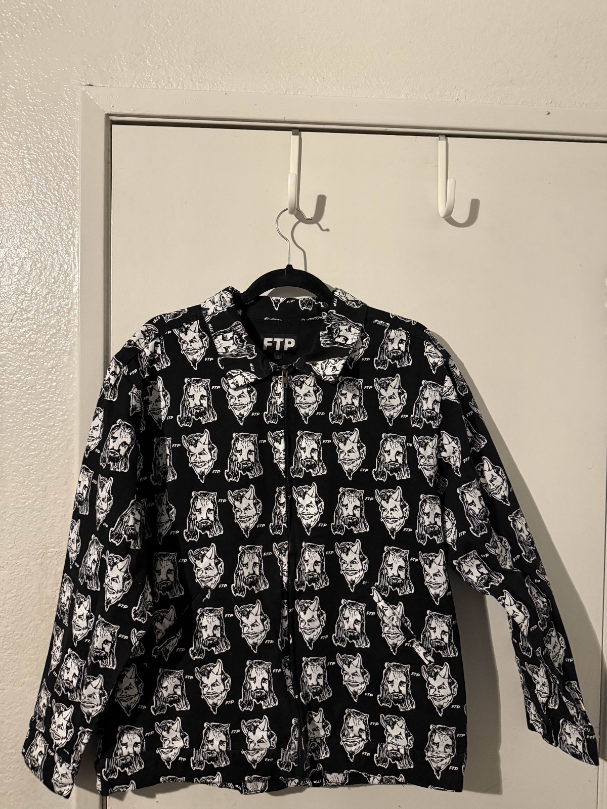 FTP Heaven Or Hell Work Jacket, Black (Size: Large)